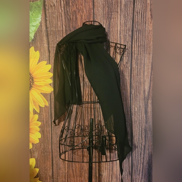 La Palapa Black Scarf Cover-Up - Picture 3 of 6